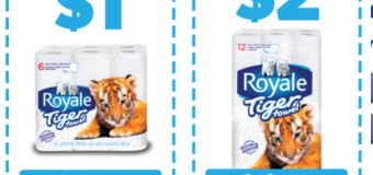 Nouveaux coupons de 2$ ou 1$ sur Royal Tiger Towel